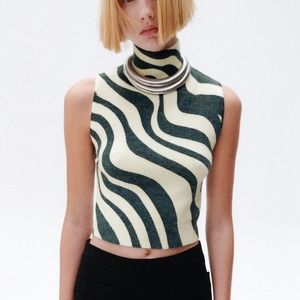 ZARA WOOL BLEND KNIT VEST / TOP